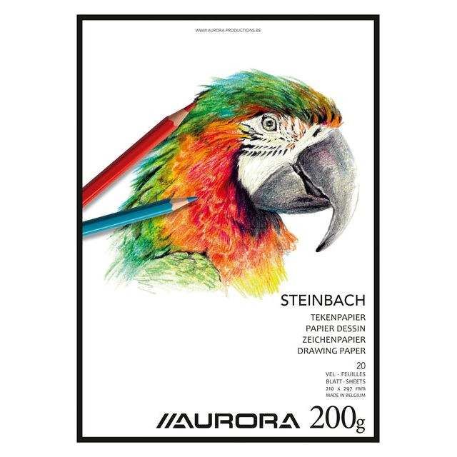 Tekenblok Aurora A4 20v 200gr Steinbach papier