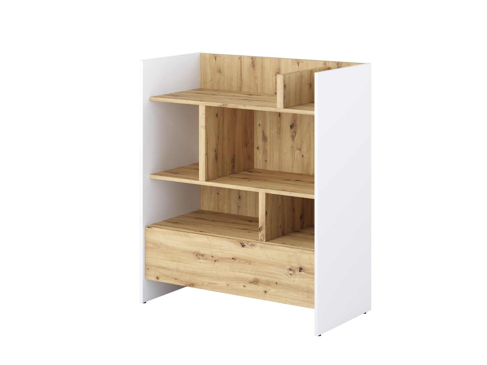 Boekenkast CONCEPTION PRO 108 cm wit/artisan eik