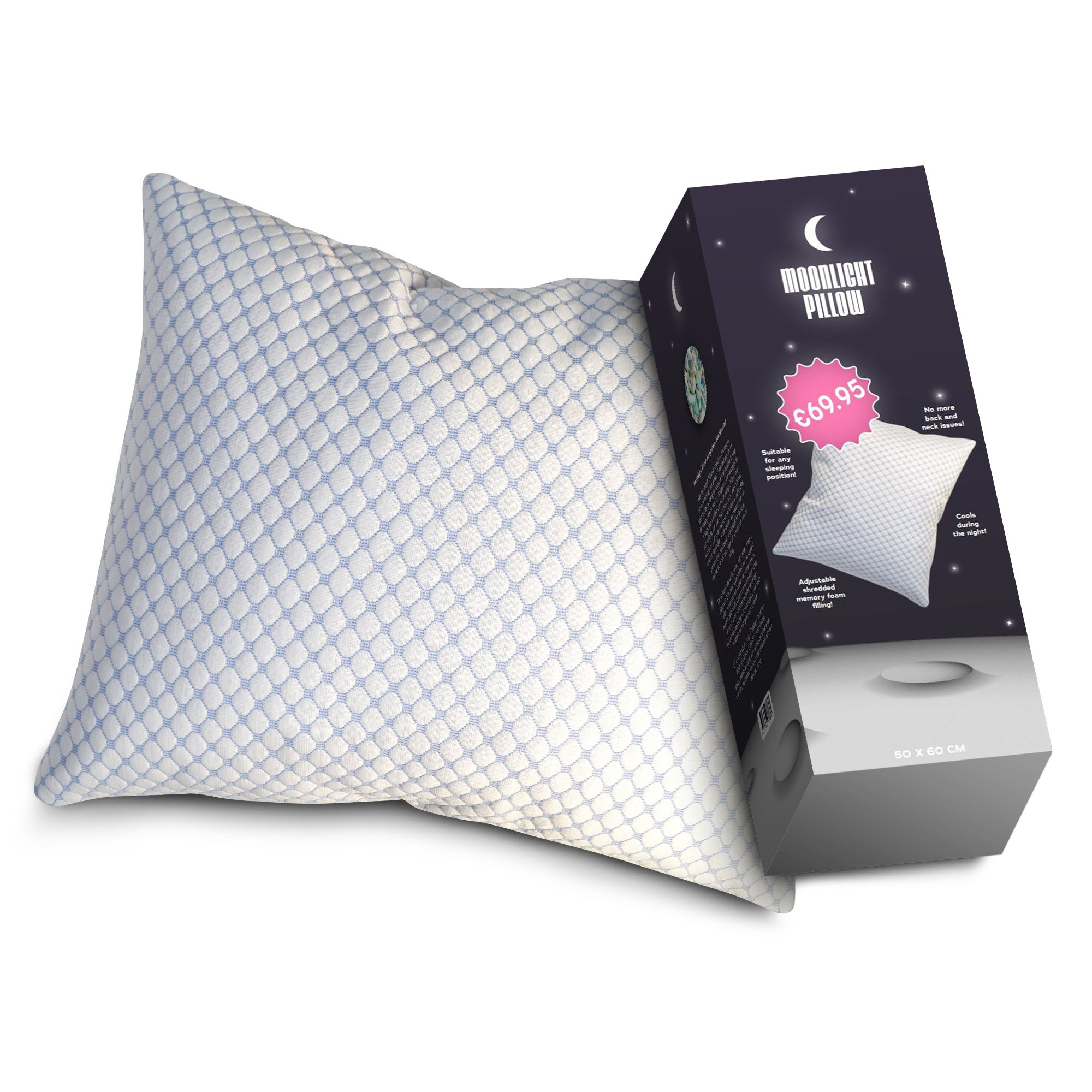 Hoofdkussen - MoonPillow - Geschikt Voor - Dekbed-Discounter.nl