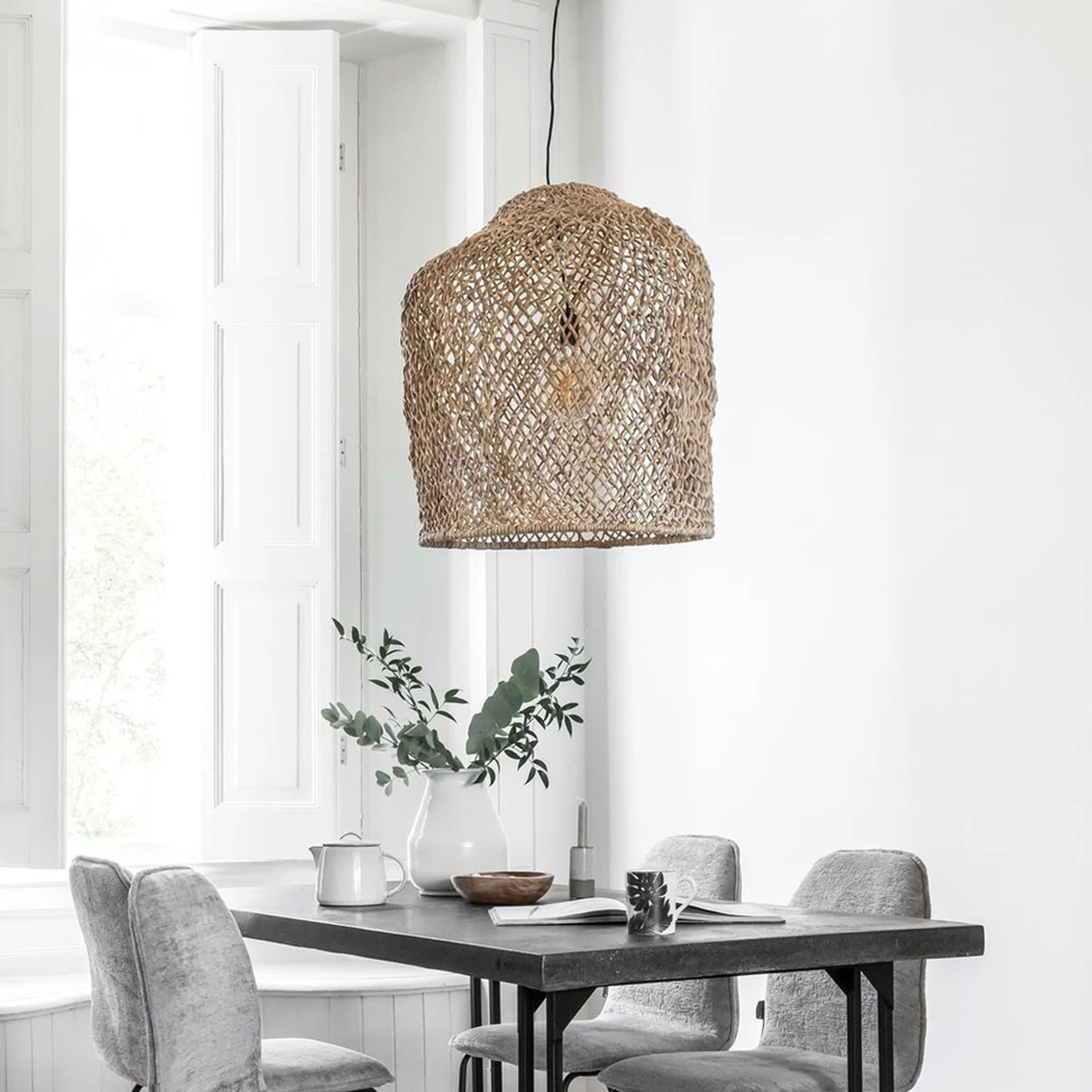 MUST Living Hanglamp Es Pujols Bananenblad - Naturel