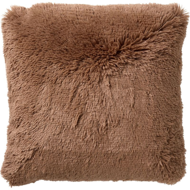 Sierkussen Fluffy 45x45 cm Tobacco Brown