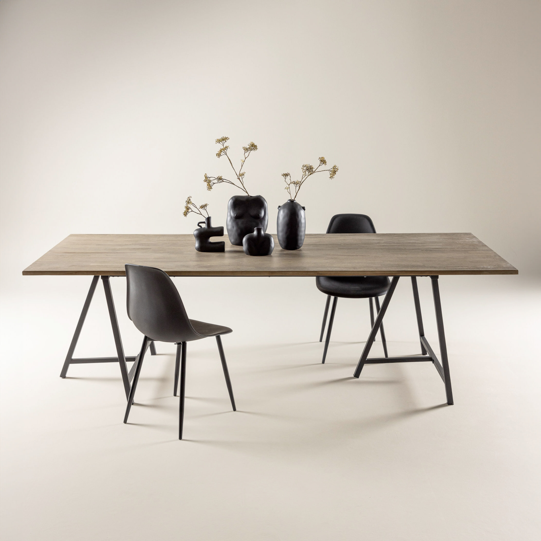 Nohr Eettafel Huy Teakhout, 250 x 100cm - Naturel