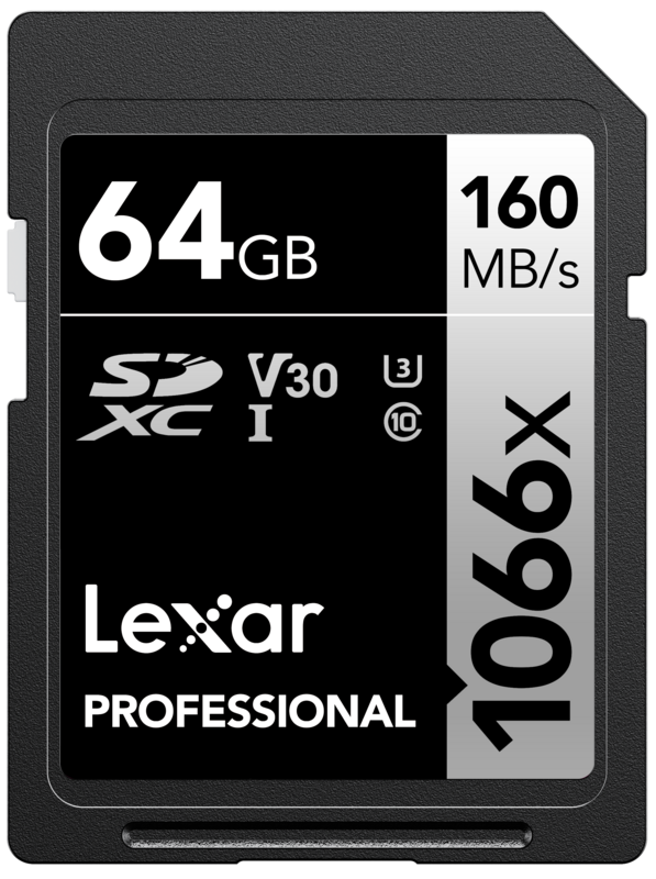 Lexar Professional 1066x SILVER 64GB SDXC 160mb/s