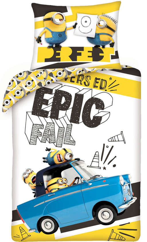 Minions Dekbedovertrek Epic Fail - 140 x 200 cm - Katoen