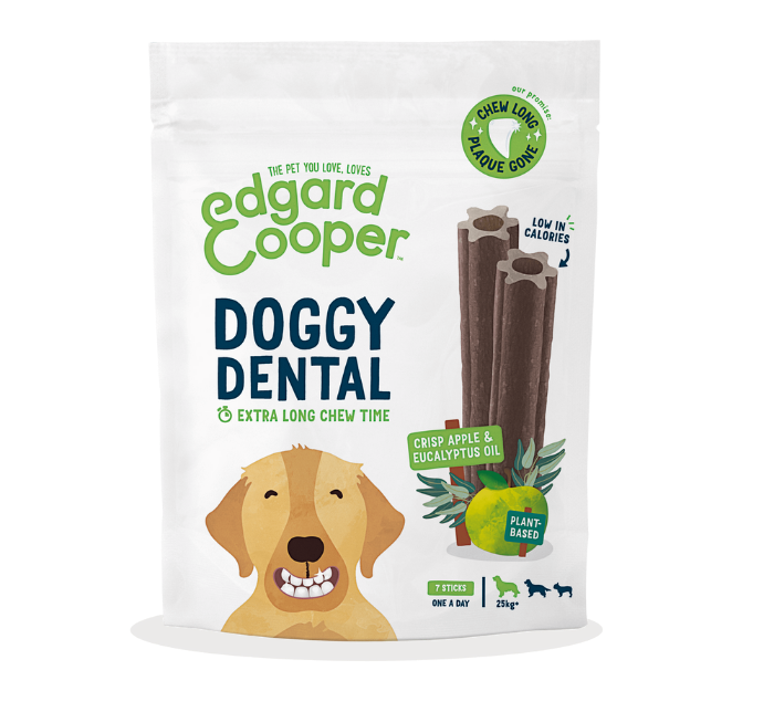 Edgard & Cooper Doggy Dental Appel & Eucalyptus Large 7 sticks