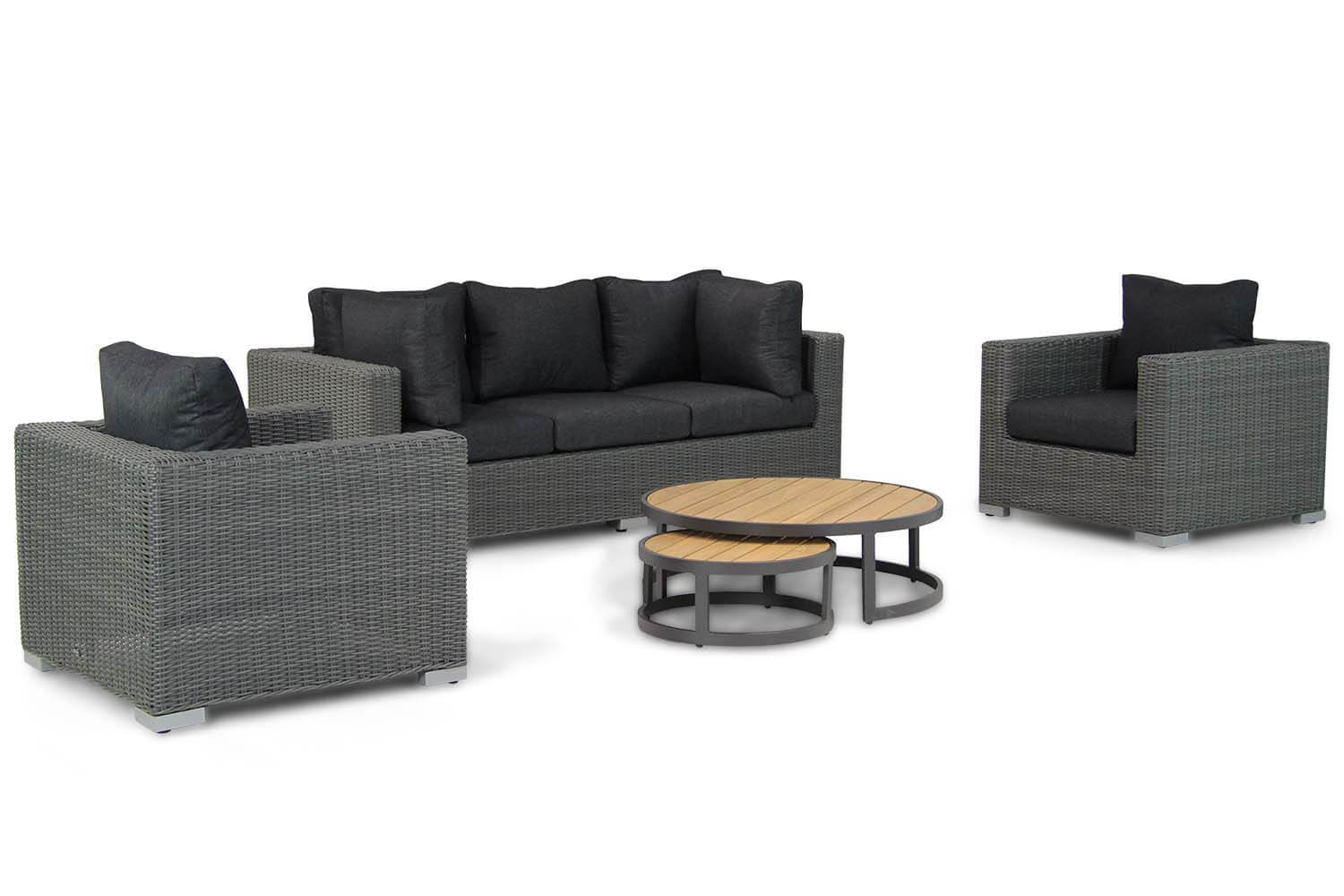 Garden Collections Toronto/Westfield stoel-bank loungeset 4-delig