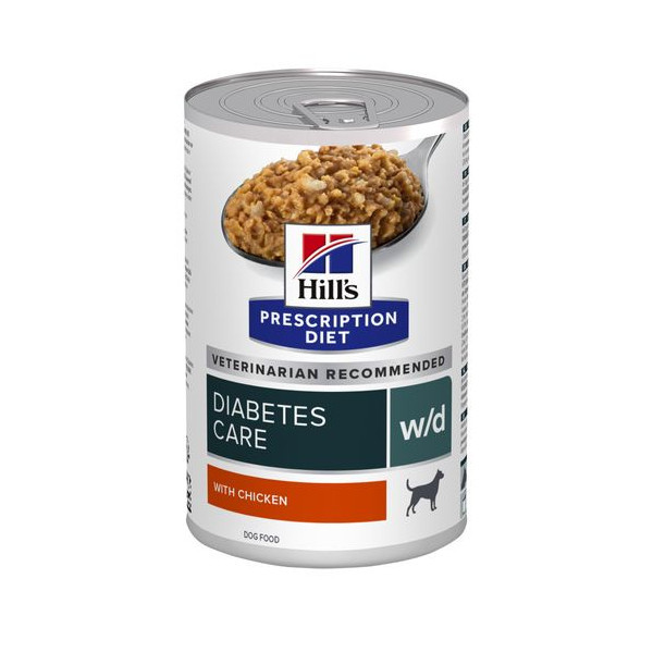 Hill&apos;s Prescription Diet W/D Diabetes Care nat hondenvoer met kip blik 2 trays (24 x 370 g)