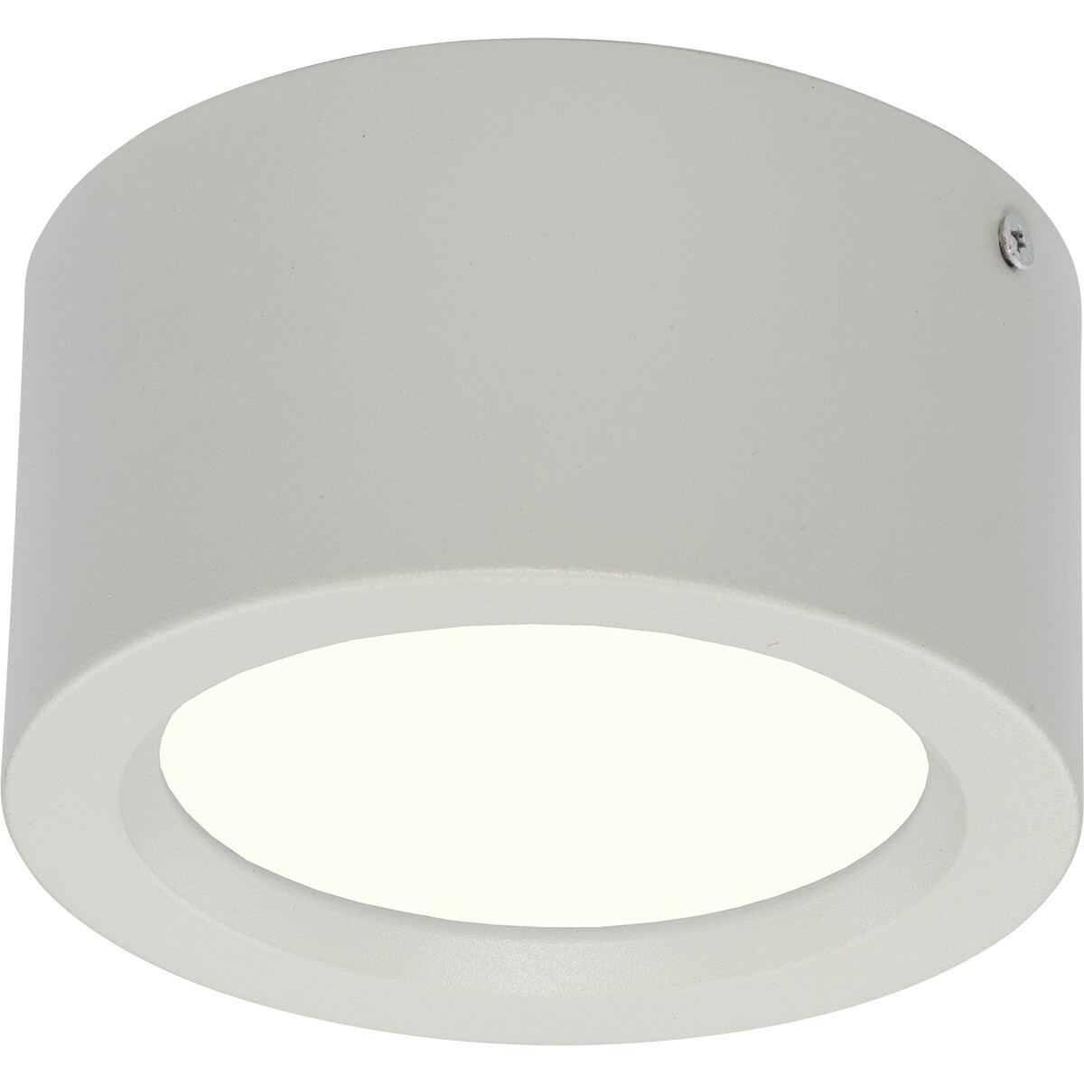 LED Downlight - Opbouw Rond Hoog 10W - Natuurlijk Wit 4200K - Mat Wit Aluminium - Ø140mm