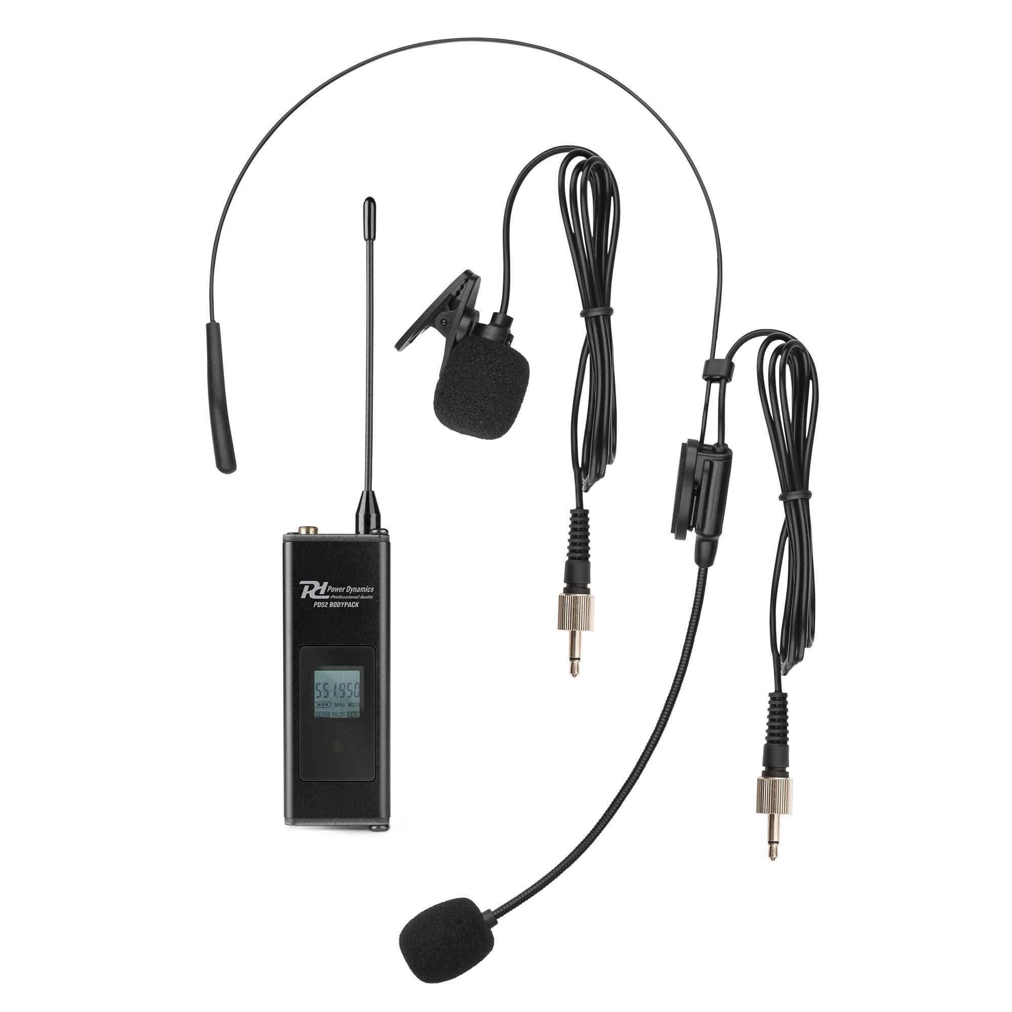 Power Dynamics PD520BP UHF bodypack set - Voor PD524B microfoonsysteem