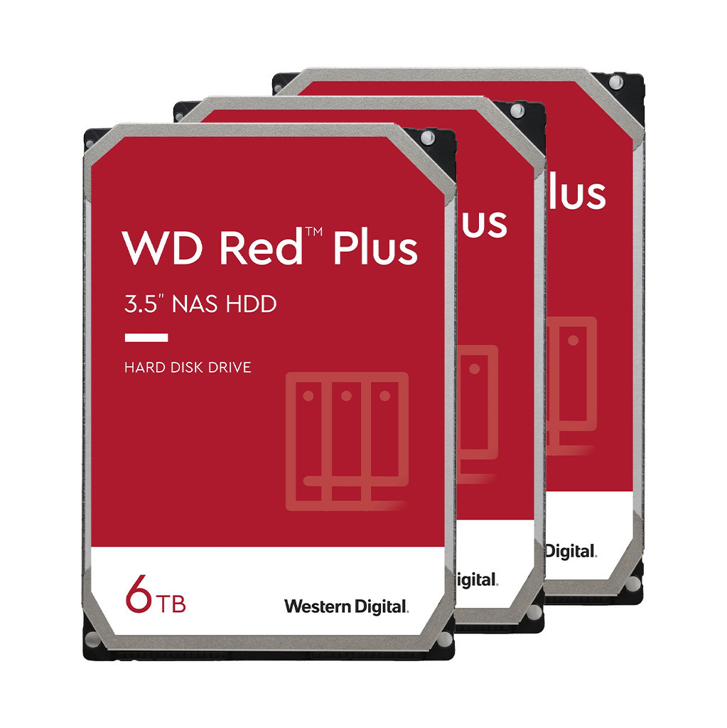 WD Red Plus WD60EFZX 6TB 3-Pack