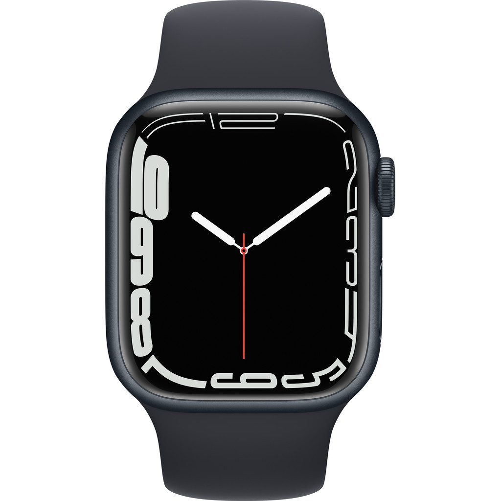 Apple Watch Series 7 41mm Middernacht Aluminium Middernacht Sportband