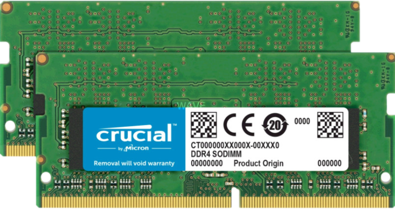 Crucial Apple 32GB DDR4 SODIMM 2400 MHz Kit (2x16GB)