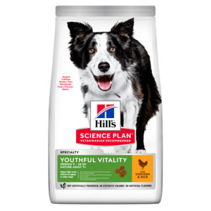 Hill&apos;s Mature Adult Senior Vitality Medium met kip hondenvoer 2 x 14 kg