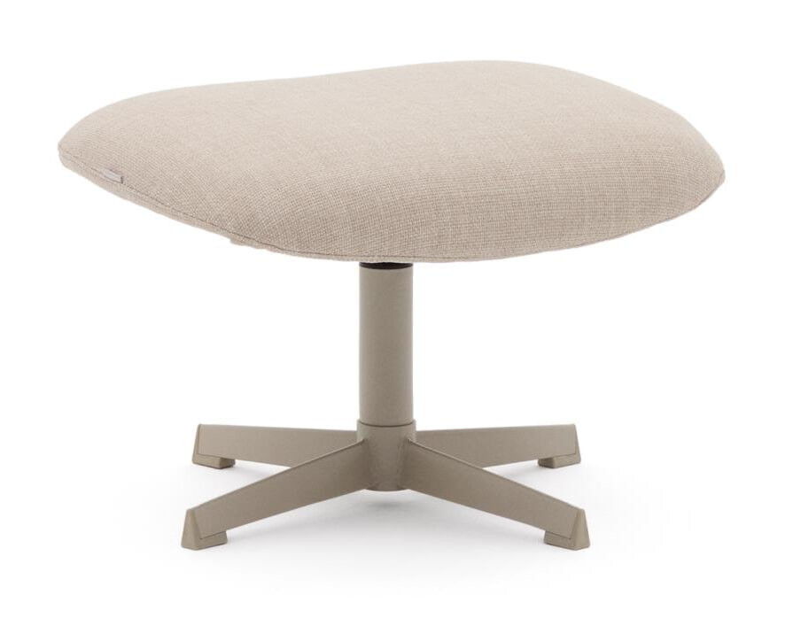 Kave Home Voetenbankje Teryl Chenille - Beige