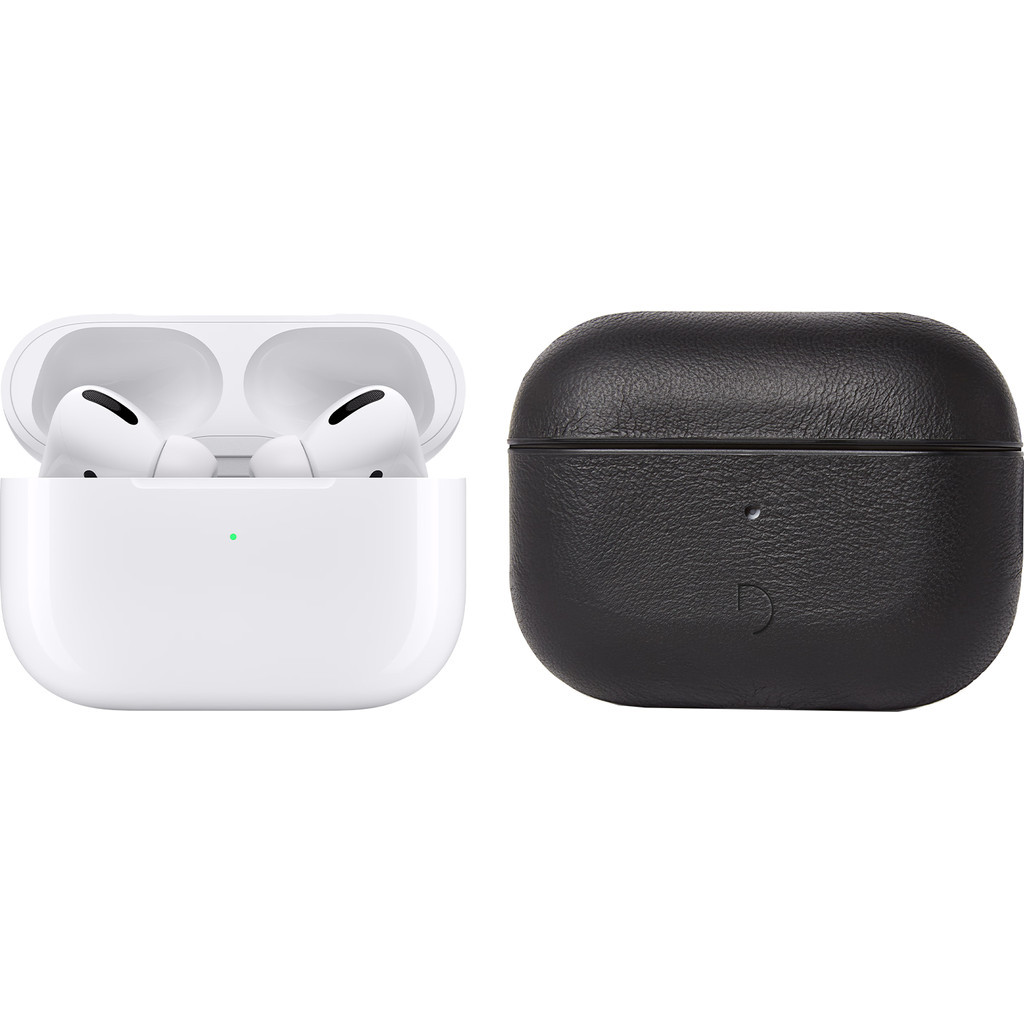 Apple AirPods Pro met Magsafe draadloze oplaadcase + Decoded Leren AirPods Pro hoesje