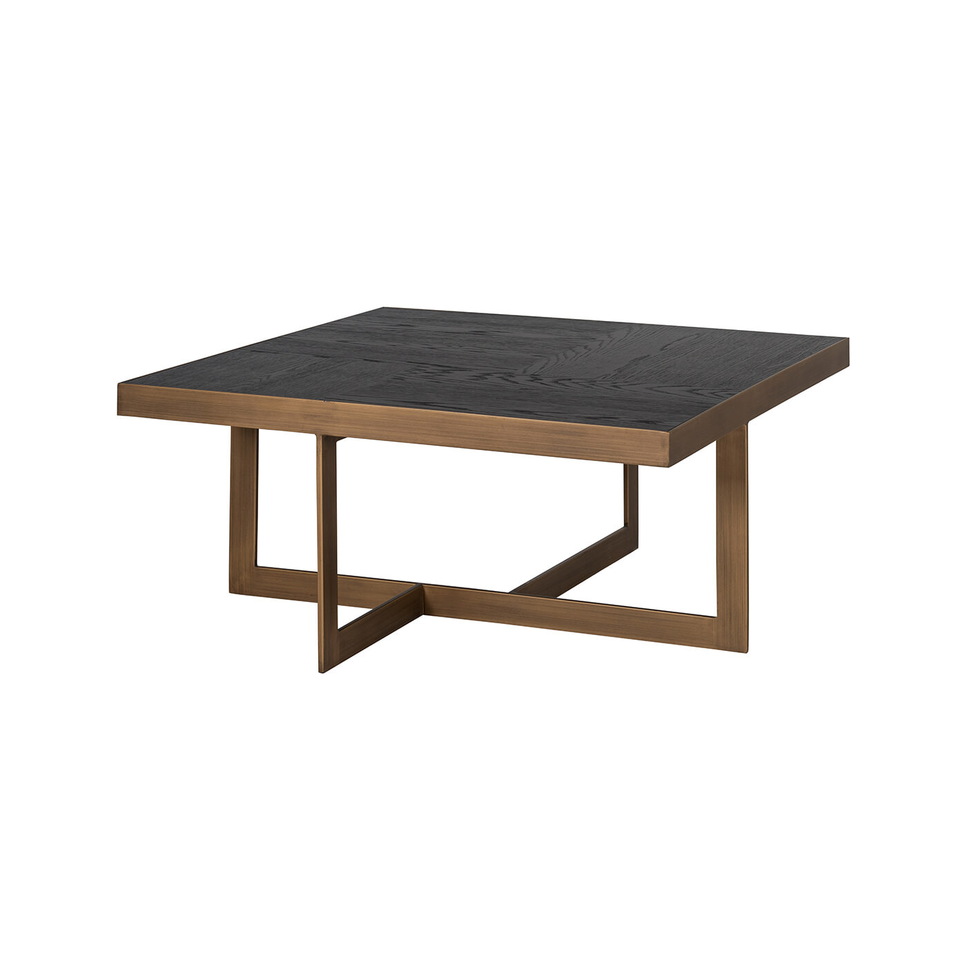 Richmond Salontafel Cambon Eiken, 90 x 90cm - Zwart - Vierkant