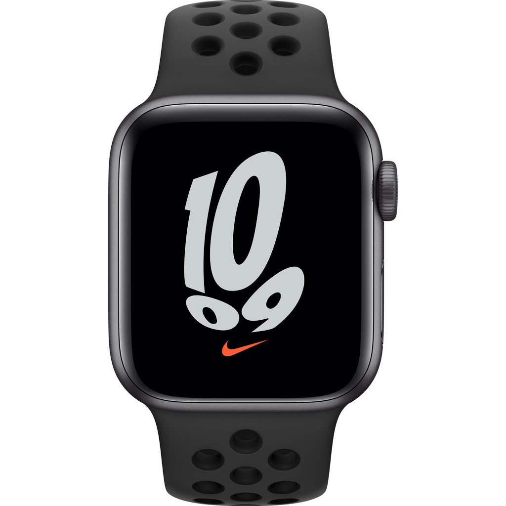 Apple Watch Nike SE 40mm Space Gray Aluminium Zwarte Sportband