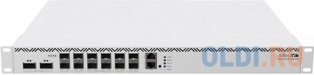 MikroTik CCR2216-1G-12XS-2XQ Маршрутизатор 1*RJ45 1Гбит, 12*SFP28 25Гбит, 2QSFP28 100Гбит, 16ГБ RAM, 2*m.2 Sata