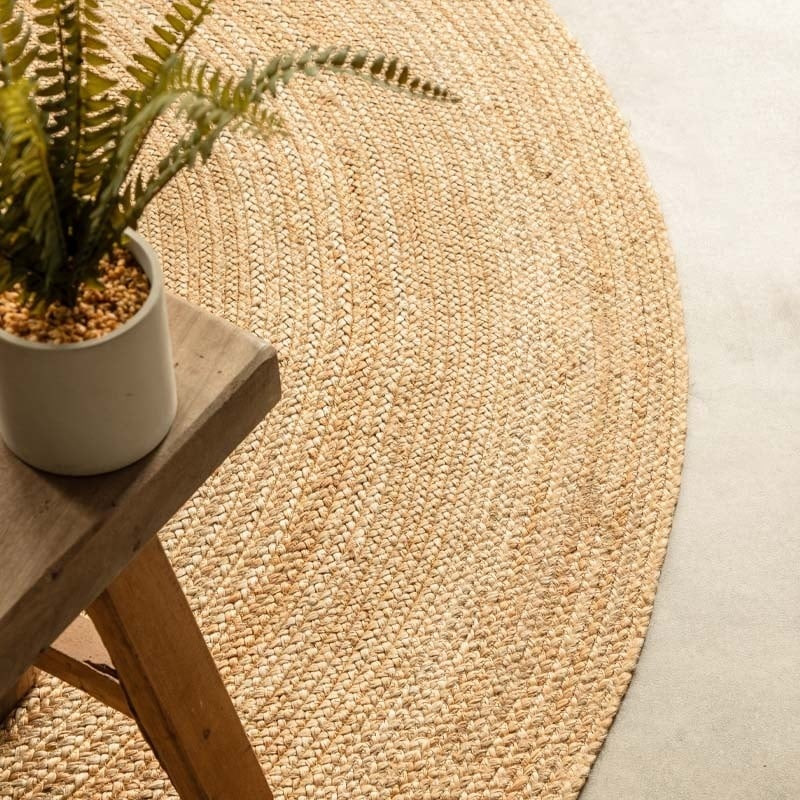 Jute Vloerkleed Geweven - Hanse Home - Rond - Dekbed-Discounter.nl