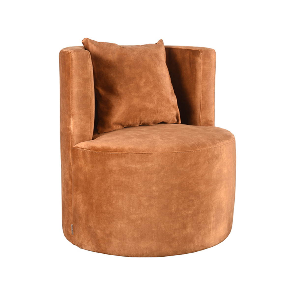 LABEL51 Fauteuil Evy - Oker - Velours - 65 cm