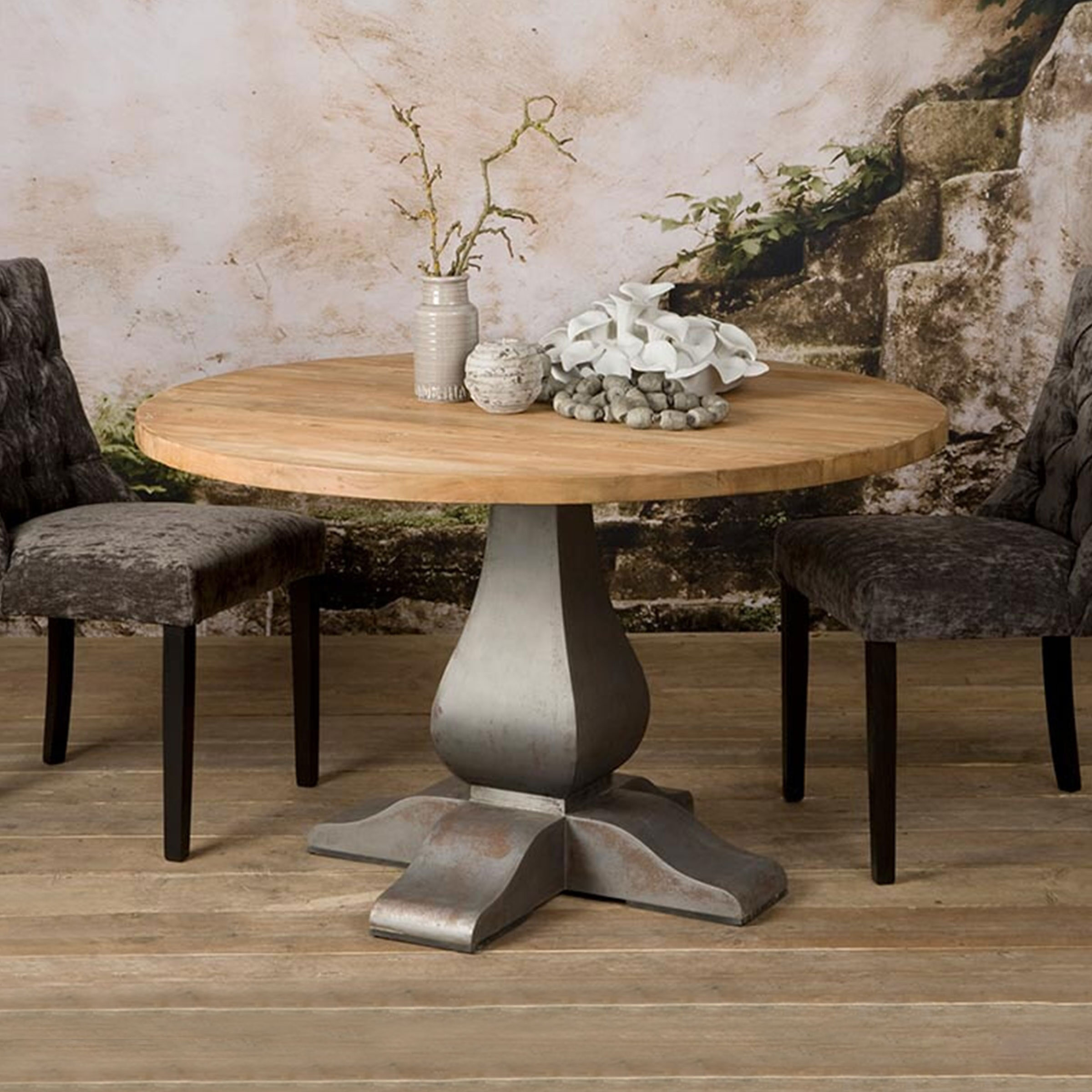 Tower Living Ronde Eettafel Prato Teak, 130cm - Hout