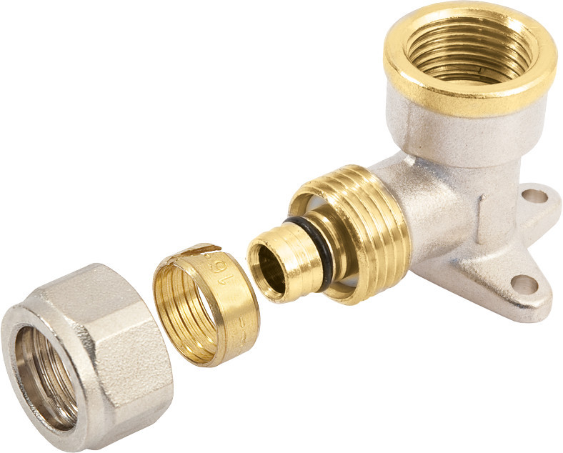 Bonfix - Alu-Knelfitting - Muurplaatkoppeling - bi. dr. x alu-knel - 1/2” x 14mm