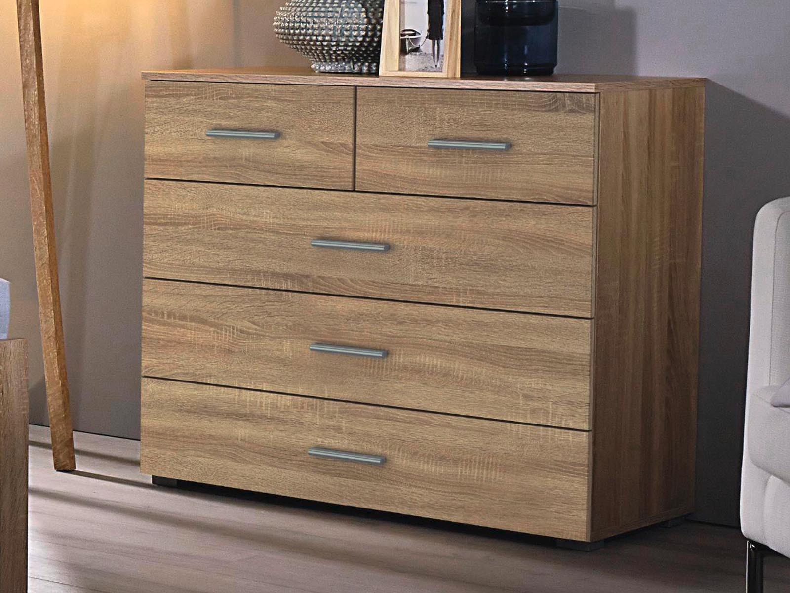 Dressoir FLASH 5 lades sonoma eik