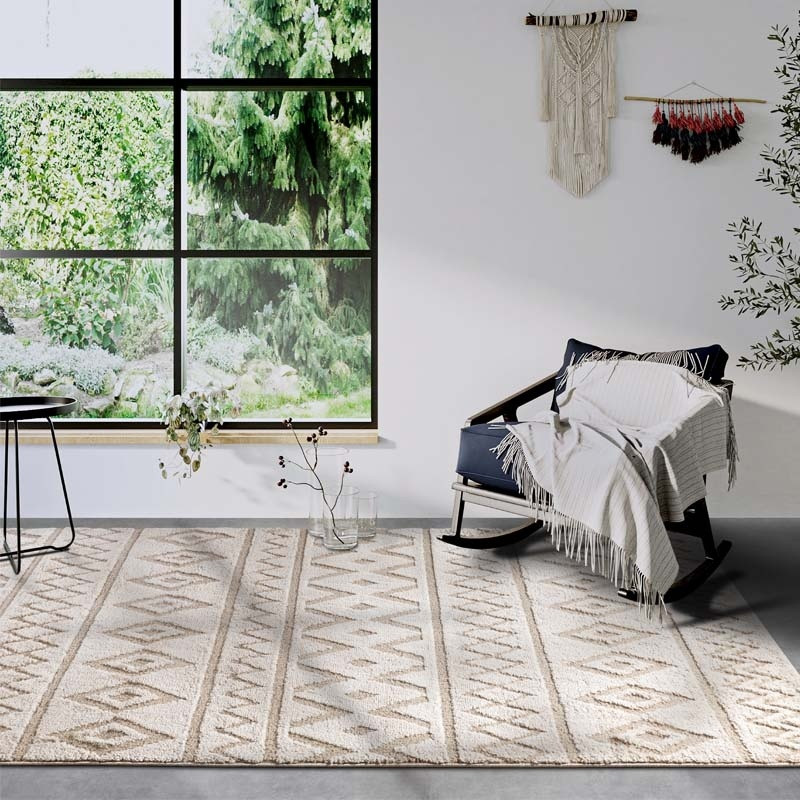 Vloerkleed Itinerance Beige - Elle Decoration Gallery - 200x280 cm - Rechthoek - Dekbed-Discounter.nl