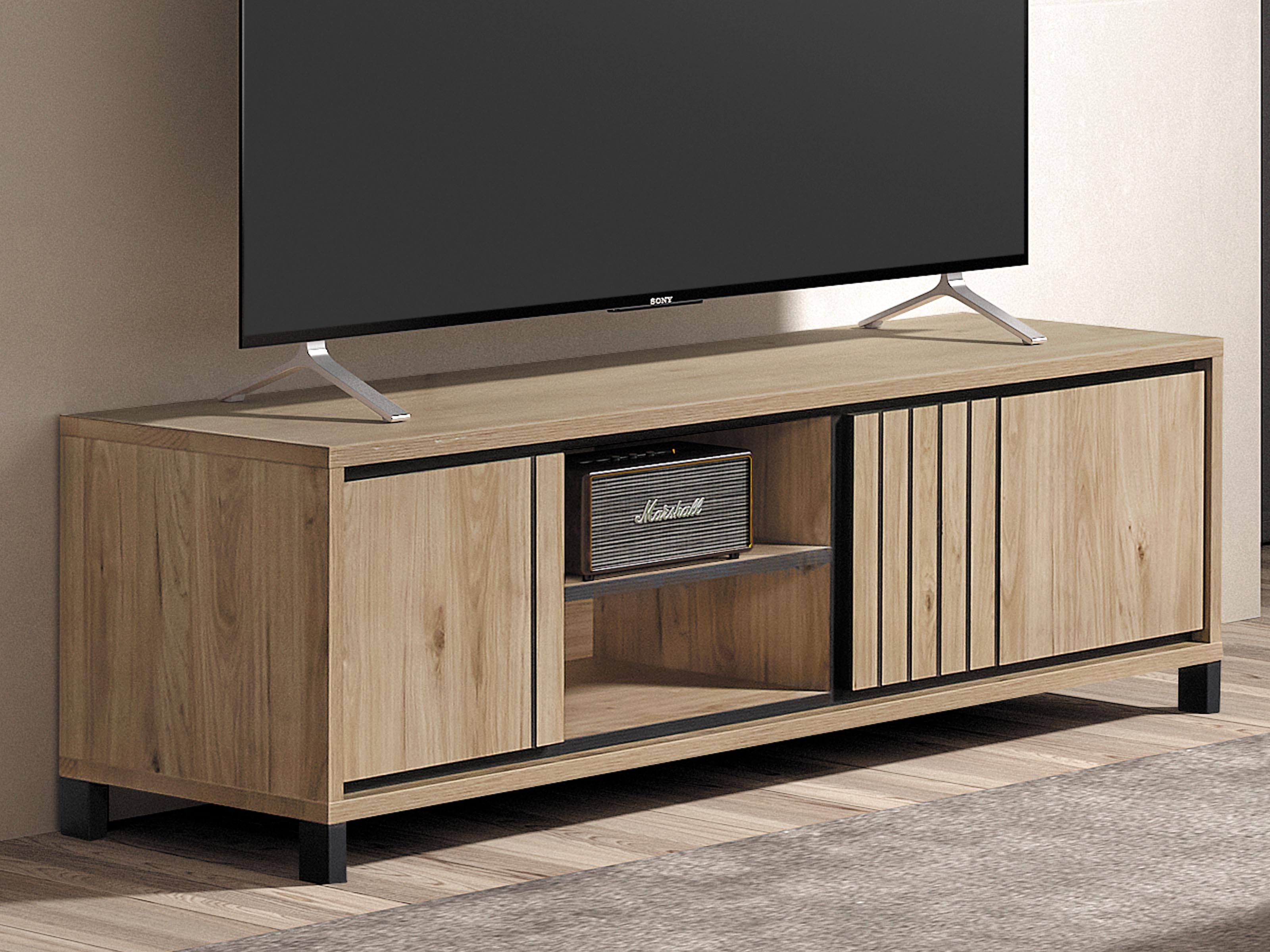 Tv-meubel TRAVIRIS 3 deuren 170 cm castella