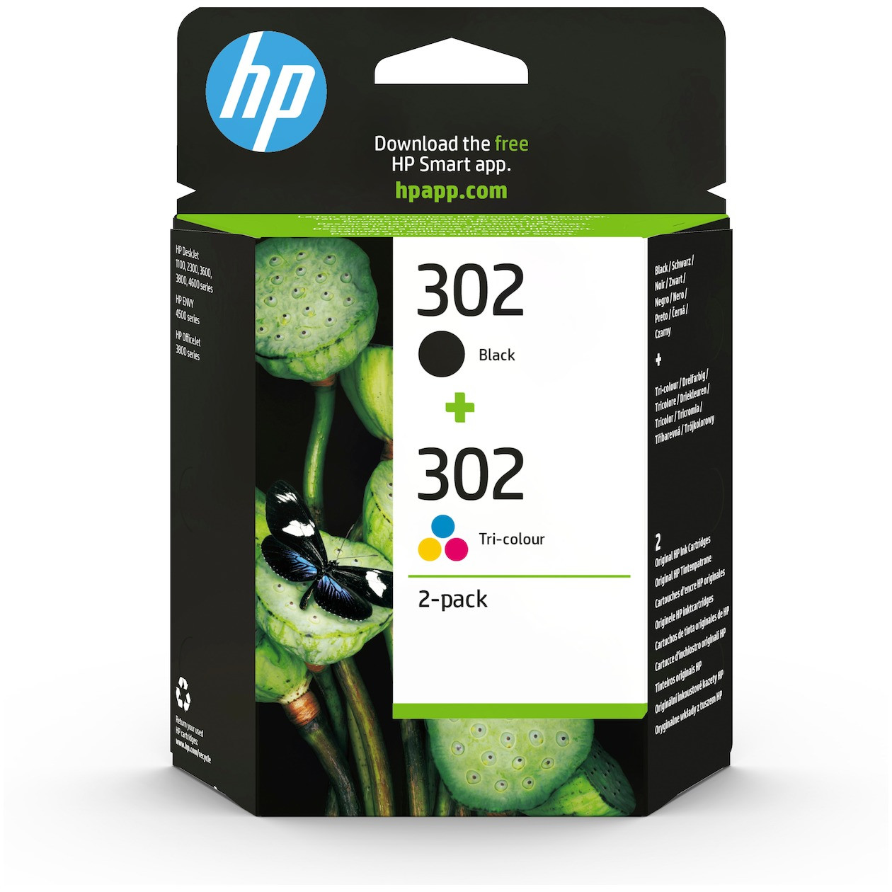 HP 302 Cartridges Combo Pack Inkt