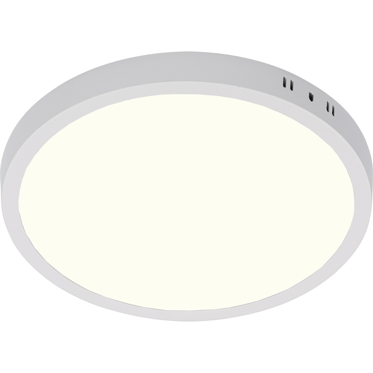 LED Paneel - Ø30 Natuurlijk Wit 4200K - 28W Opbouw Rond - Mat Wit - Flikkervrij