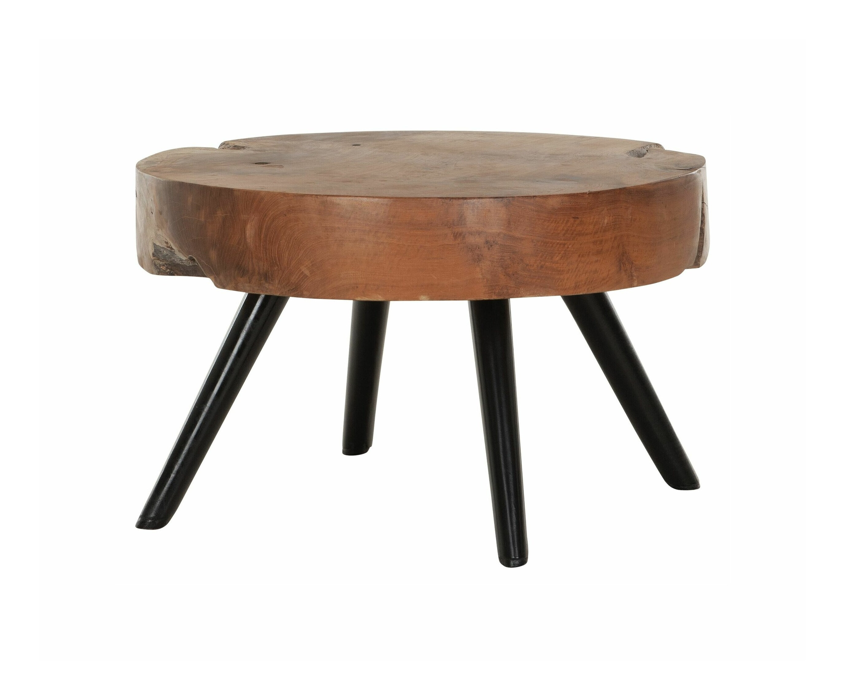 MUST Living Salontafel Disk Teakhout, 60cm - Naturel - Rond