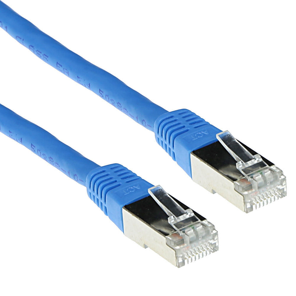 ACT IB5300 LSZH SFTP CAT6A Patchkabel Blauw - 50 cm