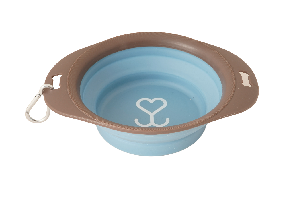 VoorMijnDier opvouwbare petbowl voor hond en kat 20.5 x 15.5 cm