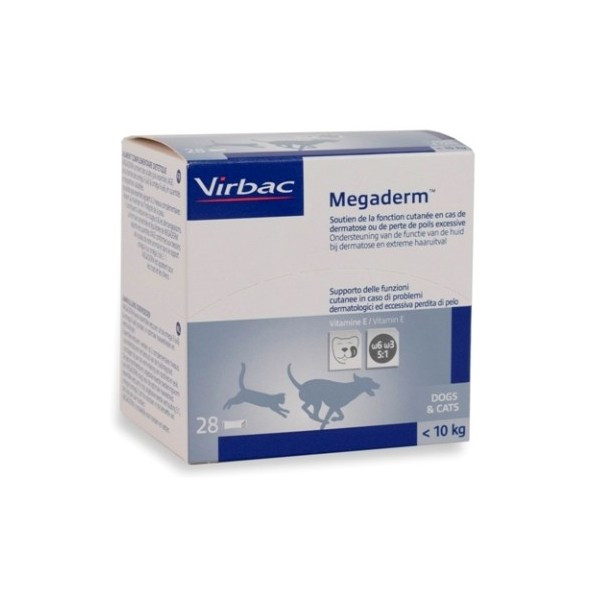 Virbac Megaderm Monodosering - hond & kat tot 10 kg/ 28 zakjes 1 verpakking