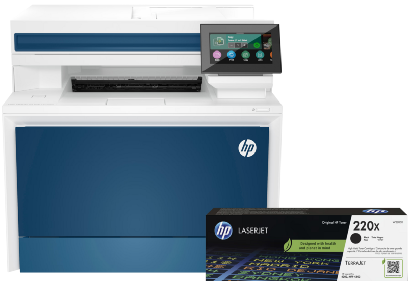 HP Color LaserJet Pro MFP 4302fdw + 1 extra zwarte XL toner