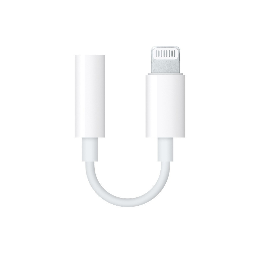 Apple Lightning-naar-mini-jack-adapter Oplader Wit