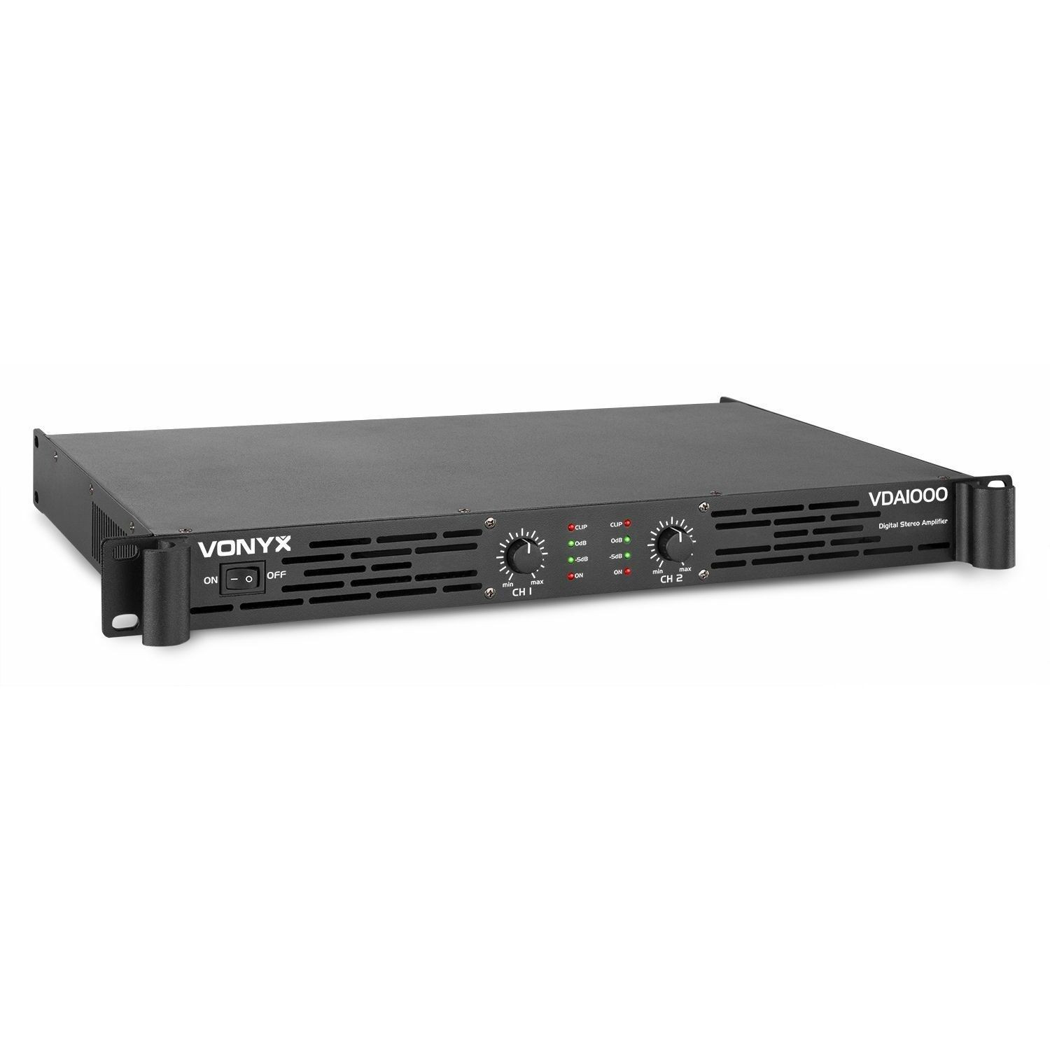 Vonyx VDA1000 versterker - 2x 500W klasse-D - Zwart