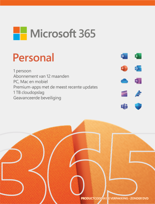 Microsoft Office 365 Personal NL Abonnement 1 jaar