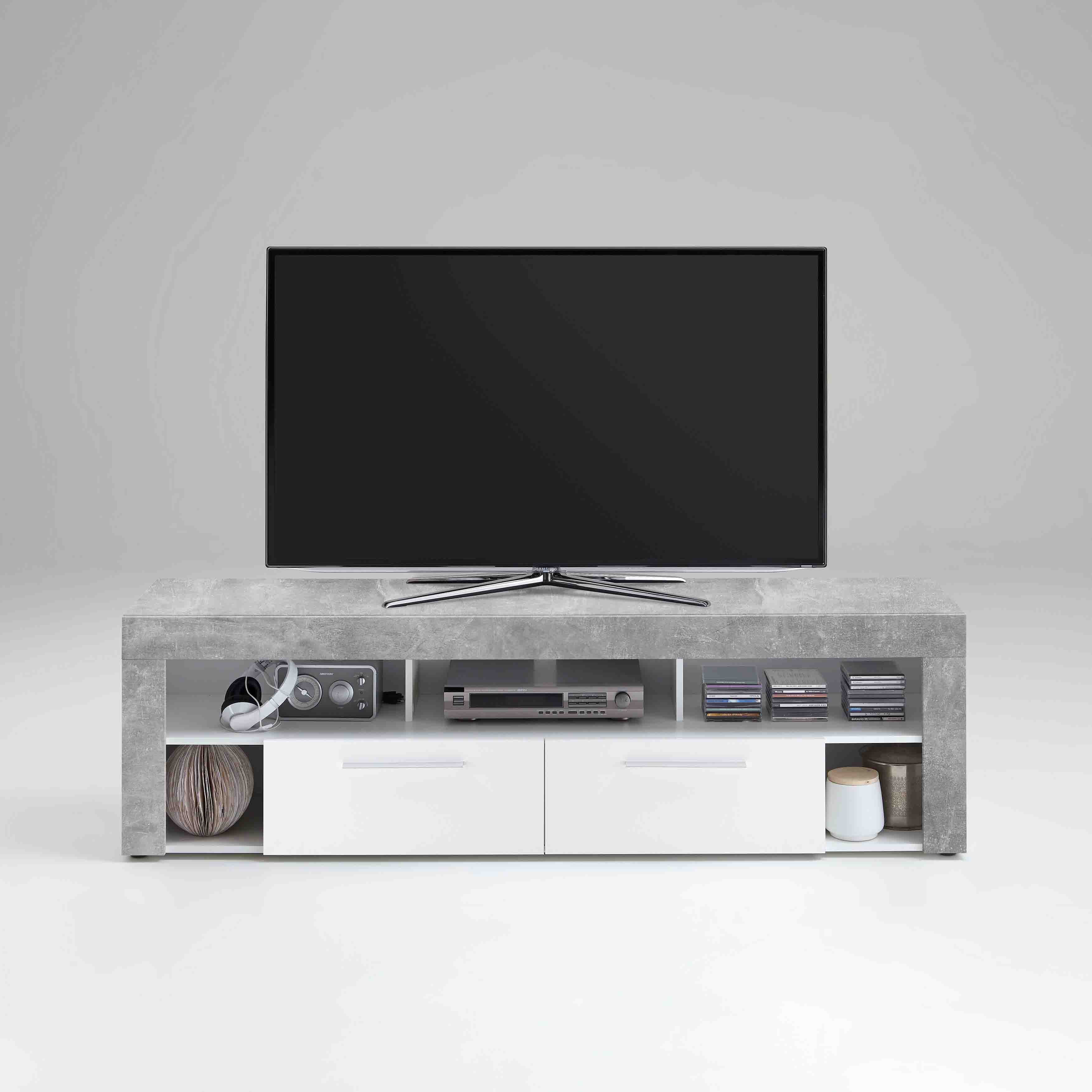 TV-meubel Enrico Beton 180x40x53 cm