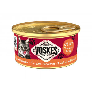 Voskes Jelly tonijn met garnalen natvoer kat (85 g) 1 tray (24 x 85 g)