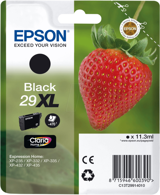 Epson 29XL Cartridge Zwart