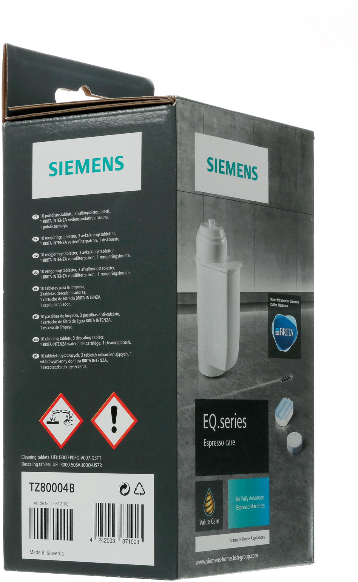 Siemens Onderhoudsset TZ80004A Koffie accessoire Blauw