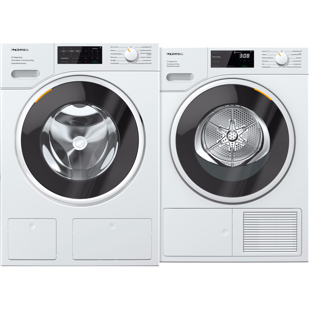 Miele WSH 863 WCS PowerWash 2.0 & TwinDos + Miele TSF 763 WP EcoSpeed