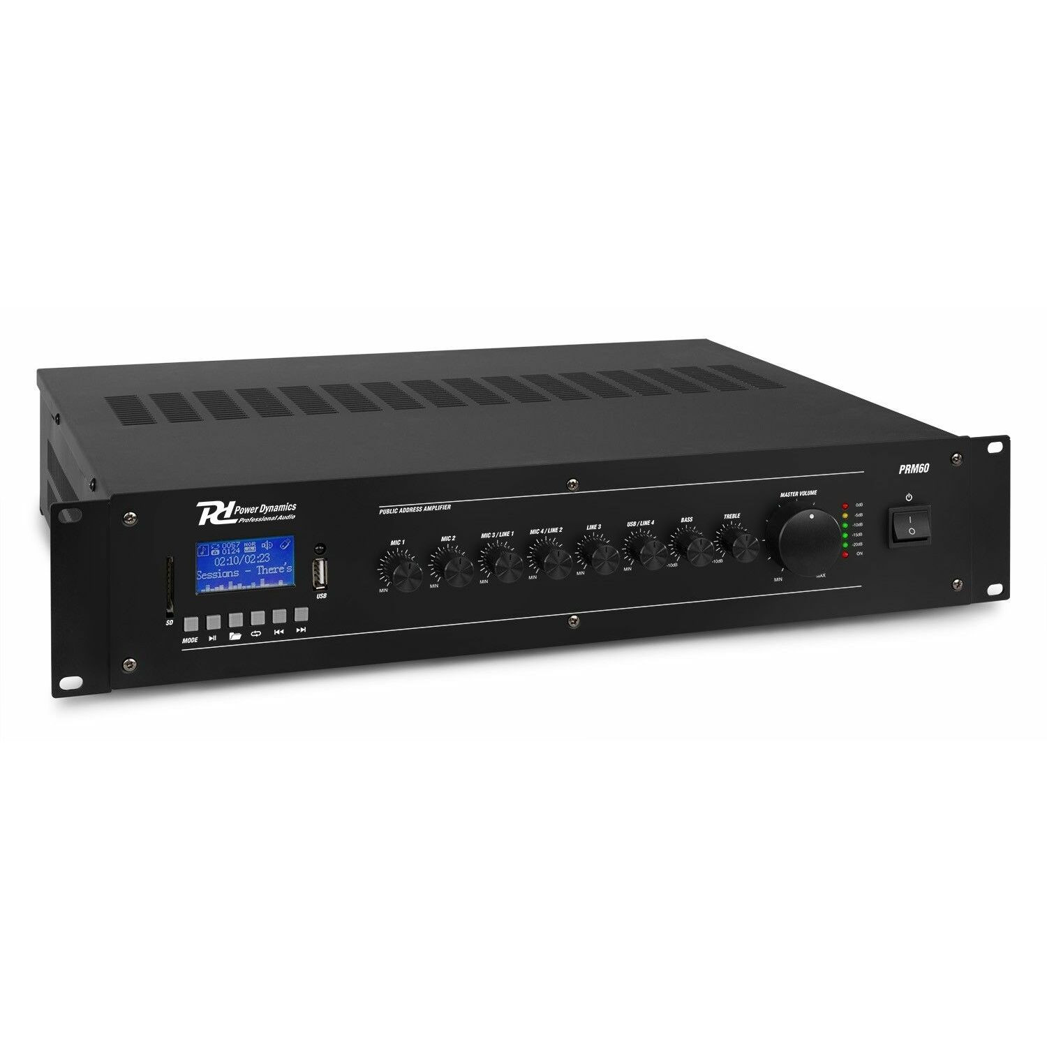 Retourdeal - Power Dynamics PRM60 100V versterker 60W met o.a.