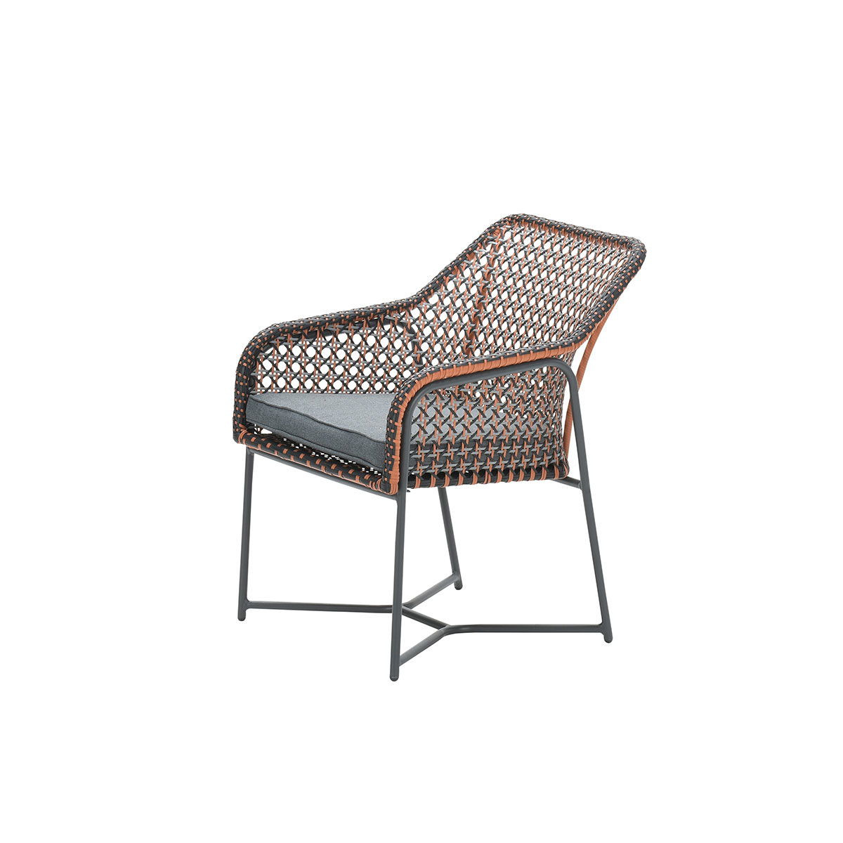 Bellevue dining fauteuil c.bl/copper-black/mystic gr - Garden Impressions