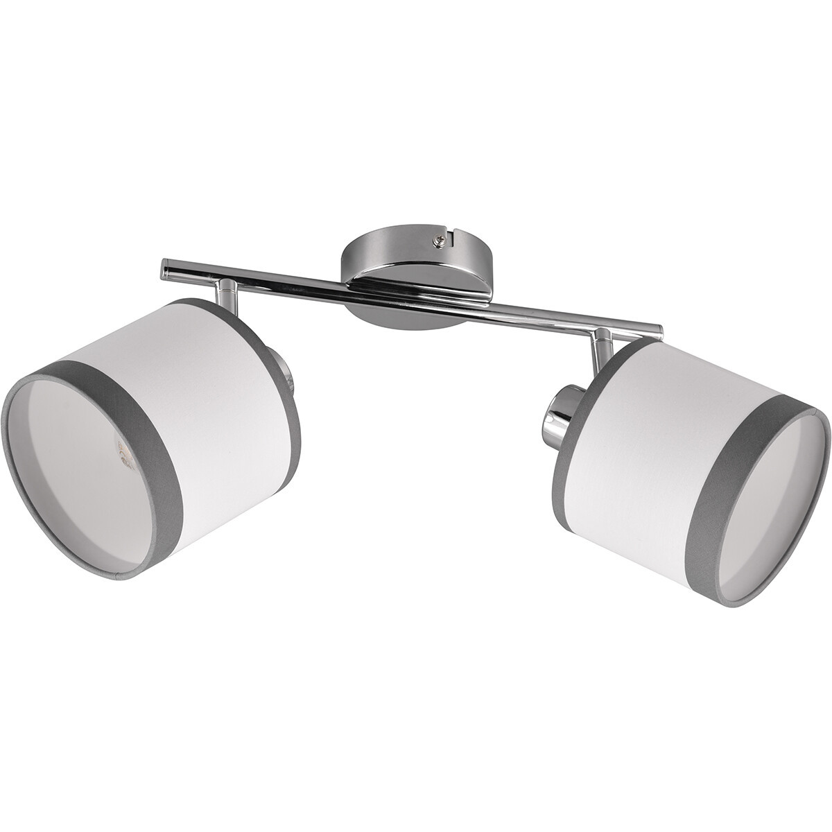 LED Plafondlamp - Plafondverlichting - Trion Vamos - E14 Fitting - 2-lichts - Rond - Chroom - Metaal - Max 10W