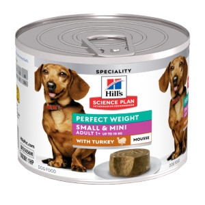 Hill&apos;s Adult Perfect Weight Small & Mini mousse met kalkoen natvoer hond 12 x 200 g