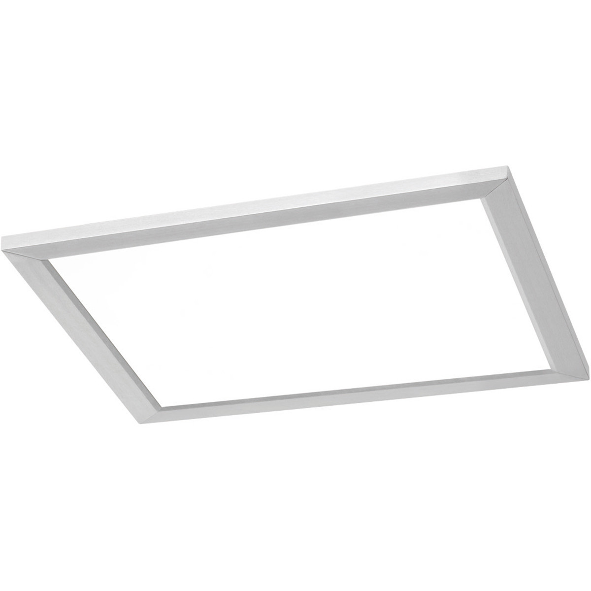 LED Plafondlamp WiZ - Smart LED - Trion Givon - 36W - Aanpasbare Kleur - Dimbaar - Afstandsbediening - Vierkant - Mat Nikkel - Aluminium