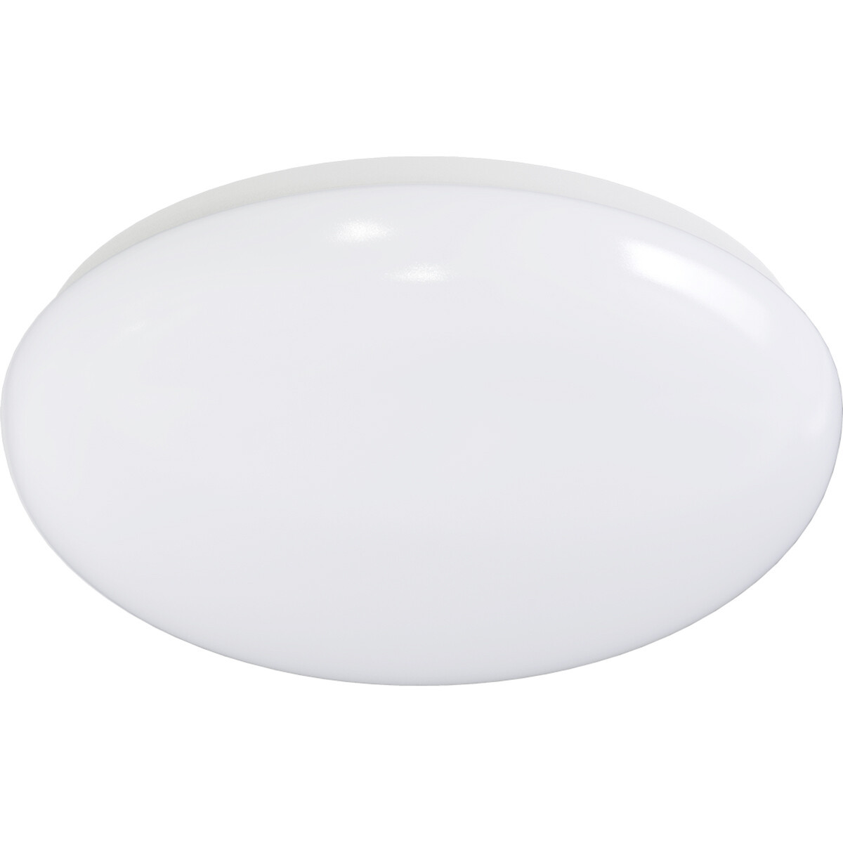 LED Plafondlamp - Aigi Dyno - Opbouw Rond 24W - Warm Wit 3000K - Dimbaar - Mat Wit - Aluminium